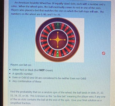 an american roulette wheel has 38 slots/
